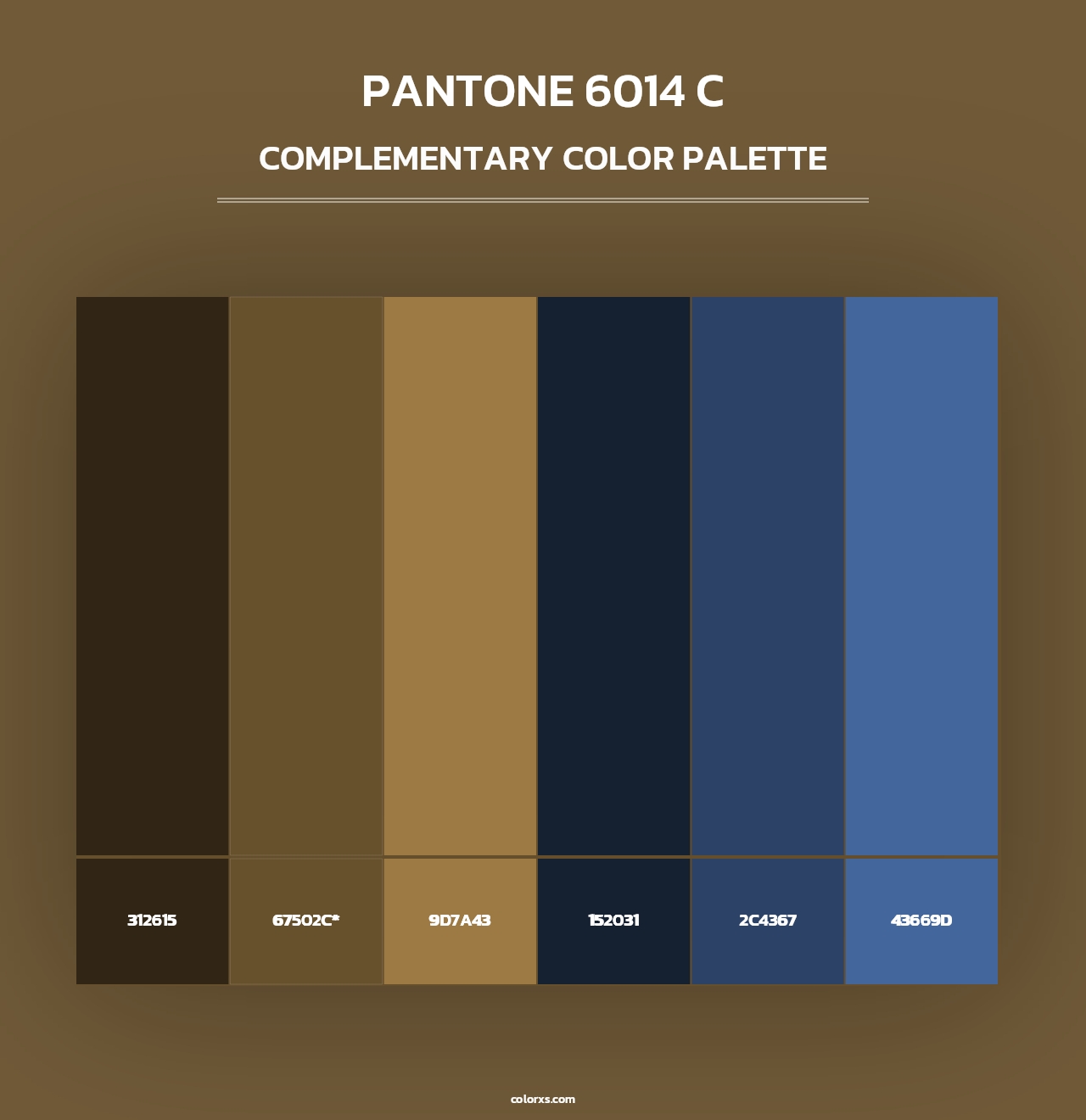 PANTONE 6014 C - Complementary Color Palette