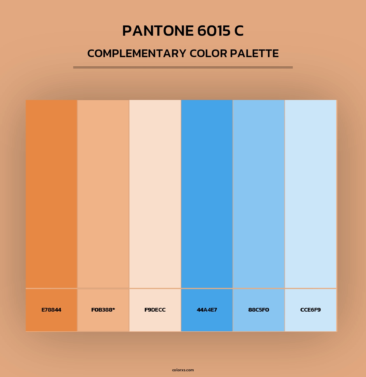 PANTONE 6015 C - Complementary Color Palette