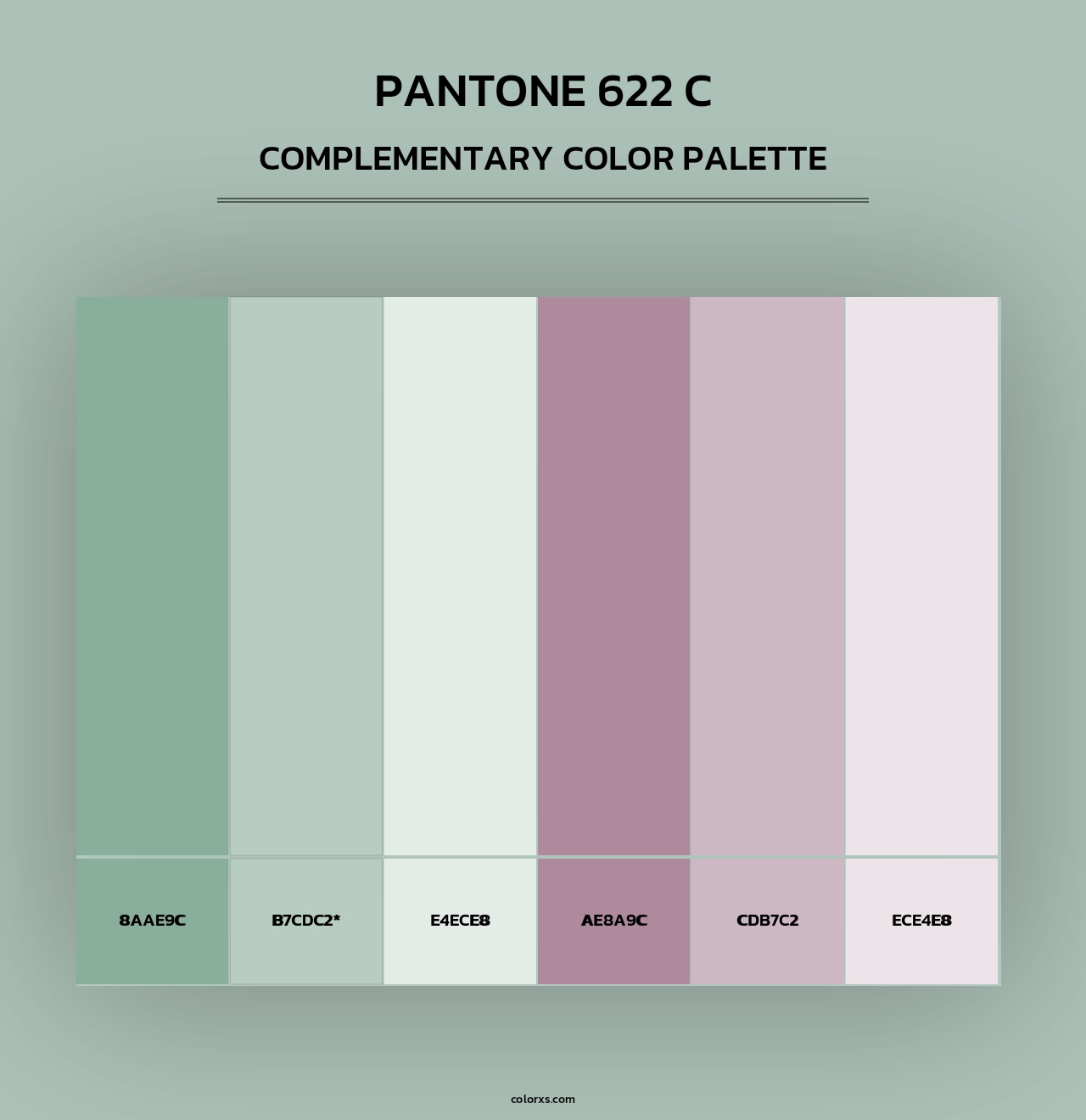 PANTONE 622 C - Complementary Color Palette