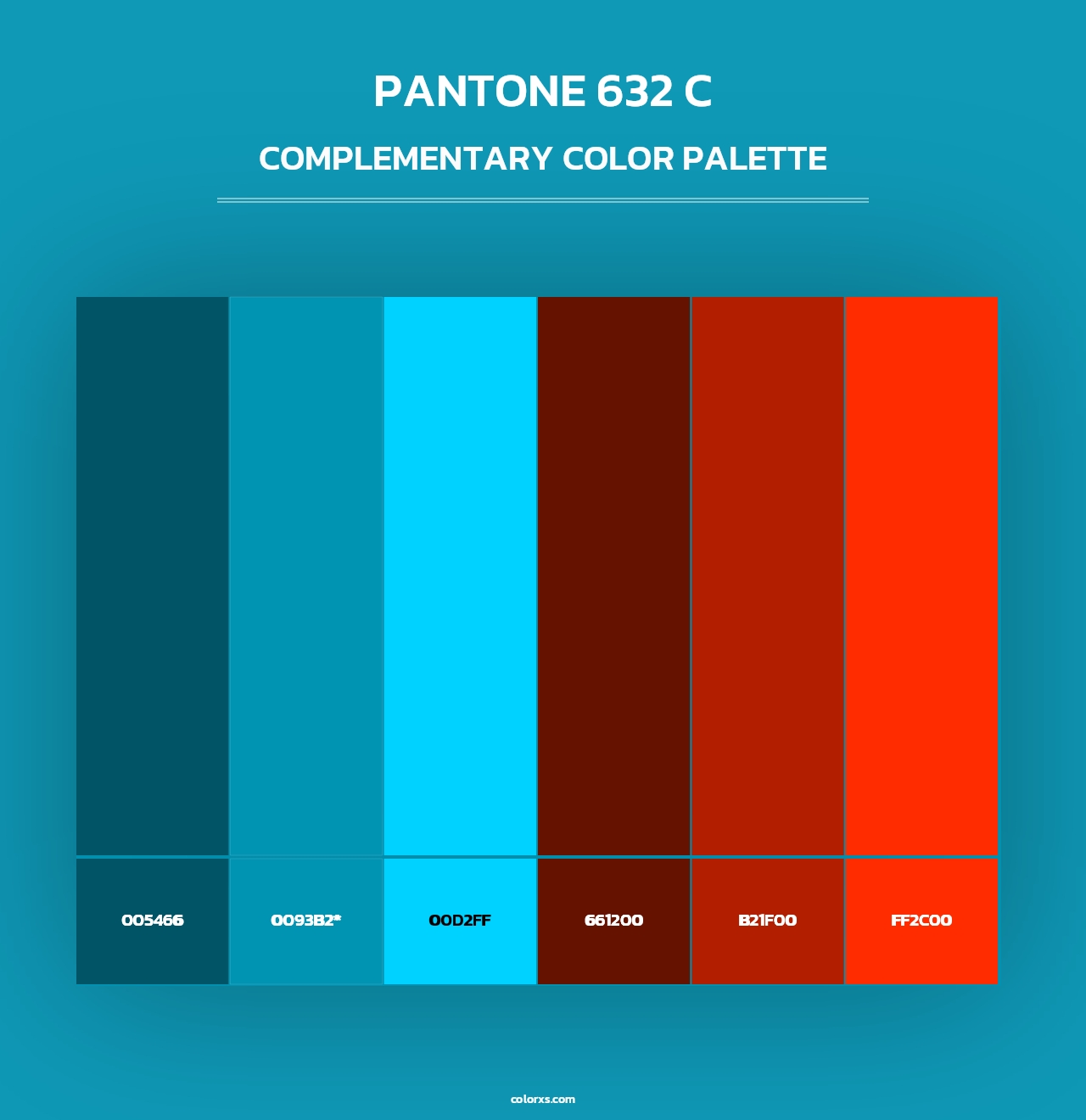 PANTONE 632 C - Complementary Color Palette