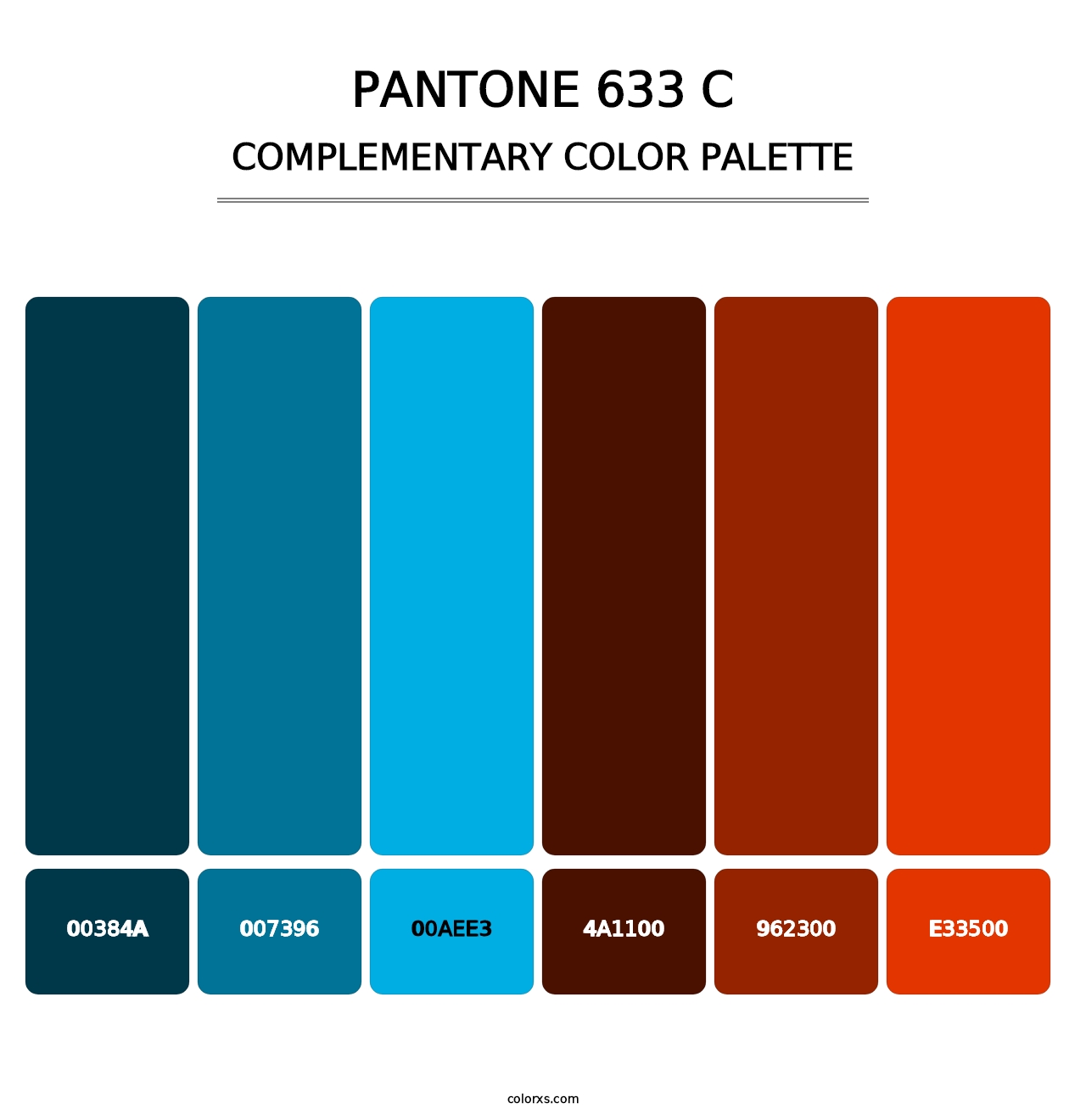 PANTONE 633 C - Complementary Color Palette