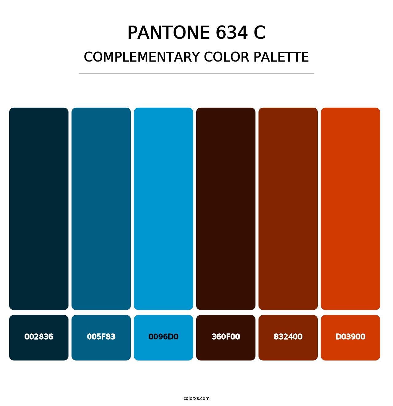 PANTONE 634 C - Complementary Color Palette