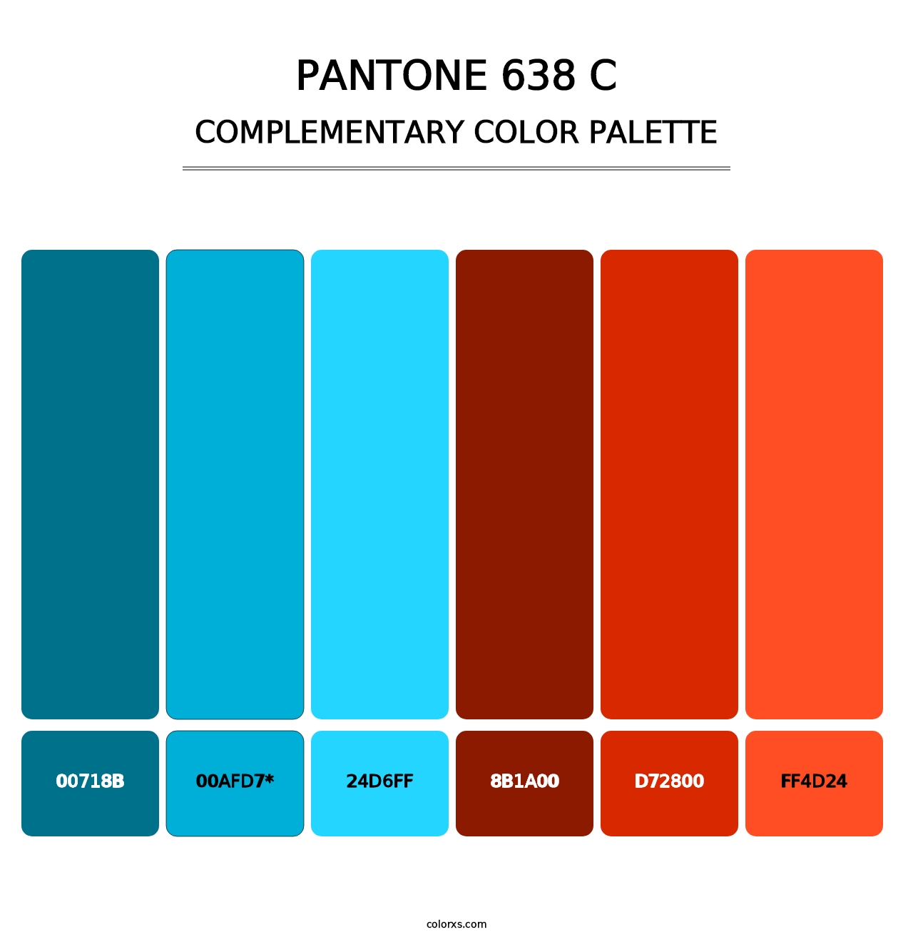 PANTONE 638 C - Complementary Color Palette