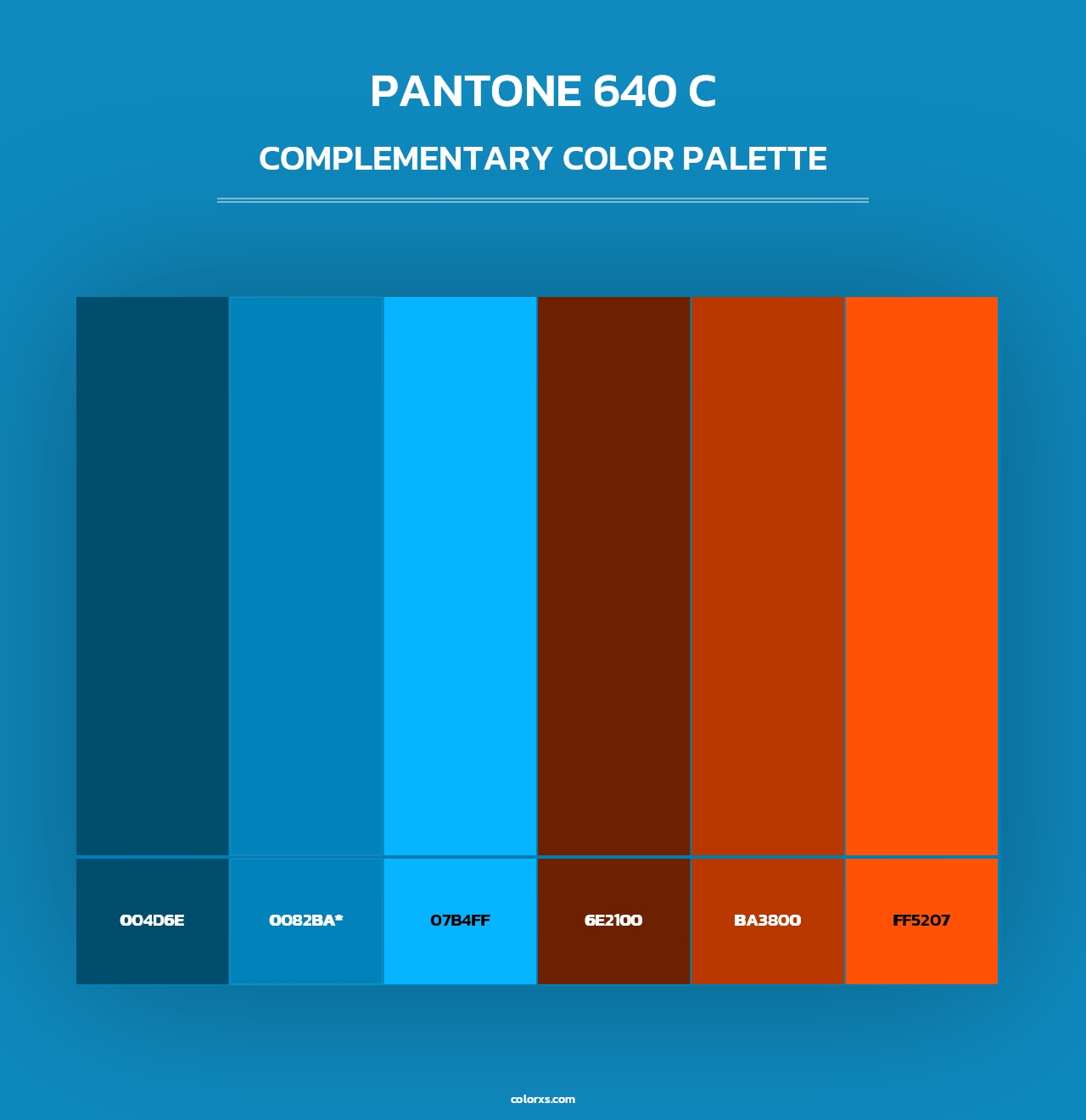 PANTONE 640 C - Complementary Color Palette