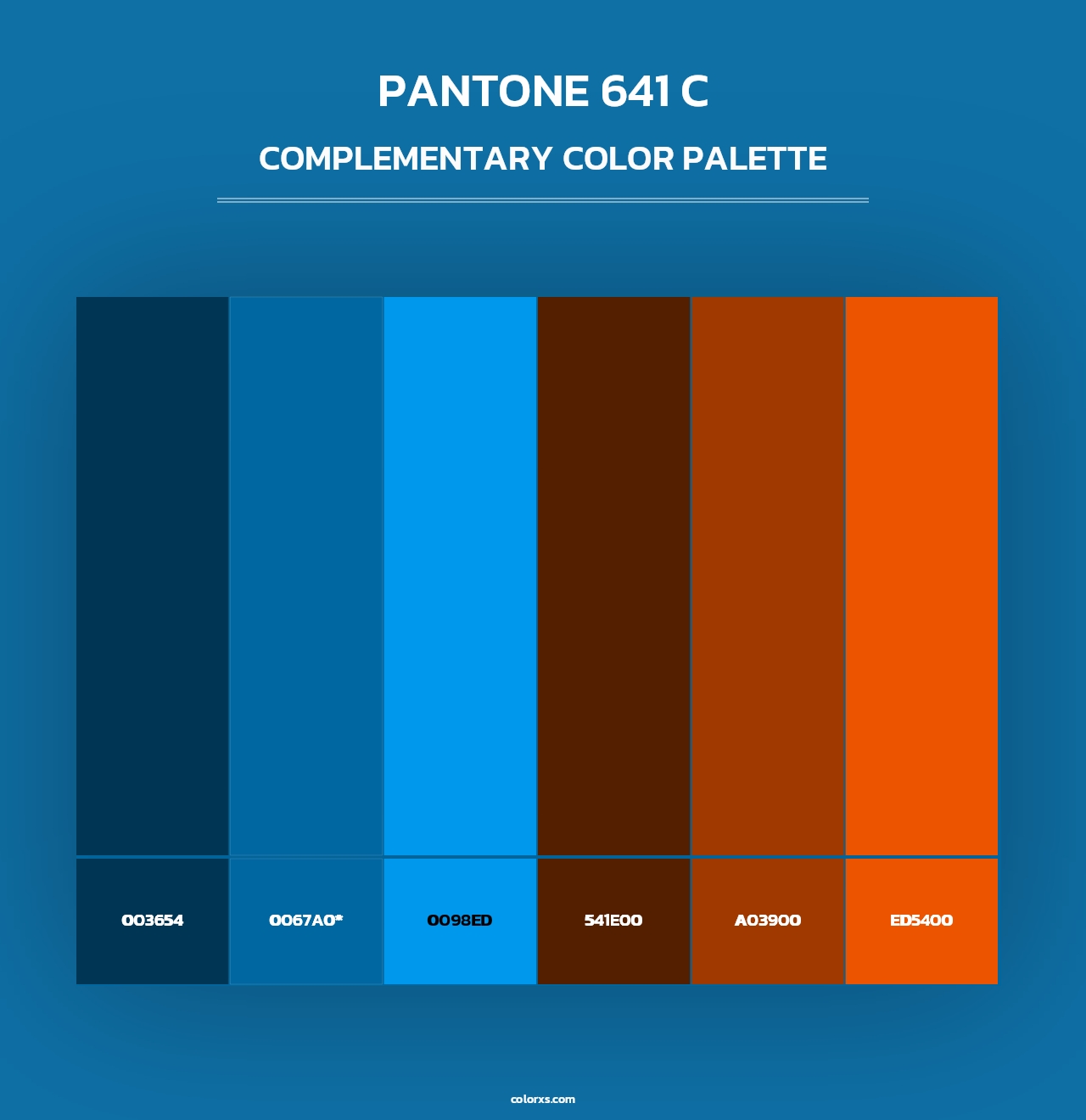 PANTONE 641 C - Complementary Color Palette