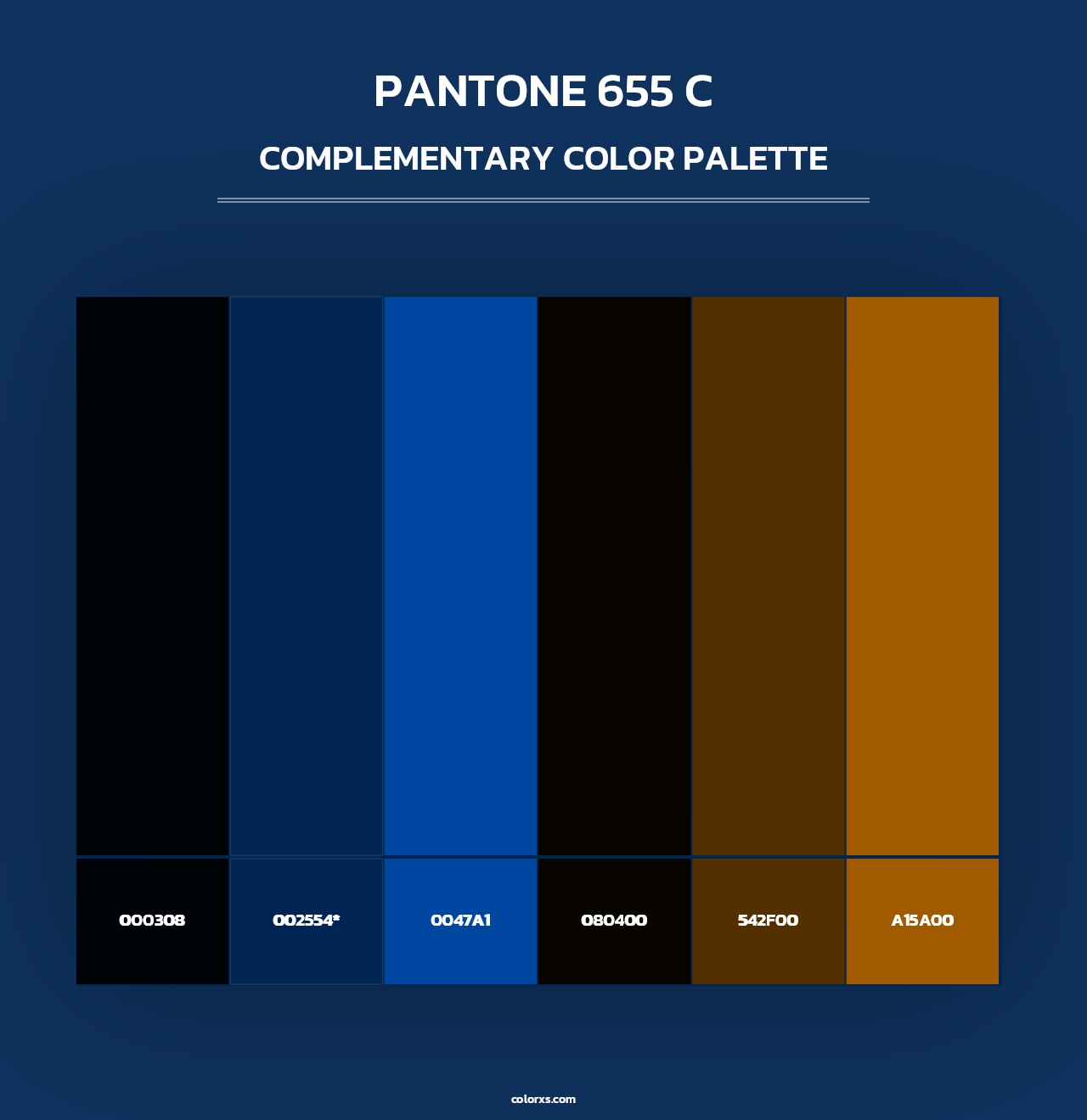 PANTONE 655 C - Complementary Color Palette