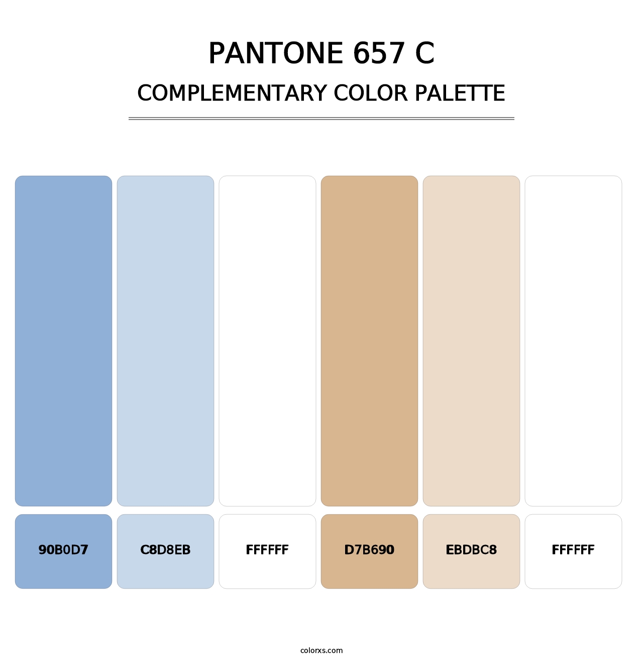 PANTONE 657 C - Complementary Color Palette