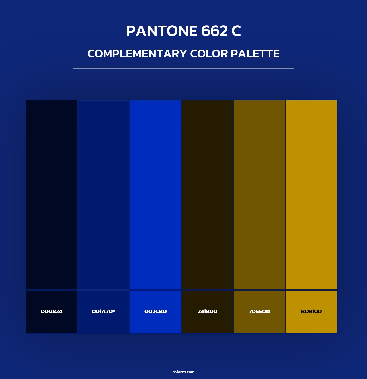 PANTONE 662 C - Complementary Color Palette