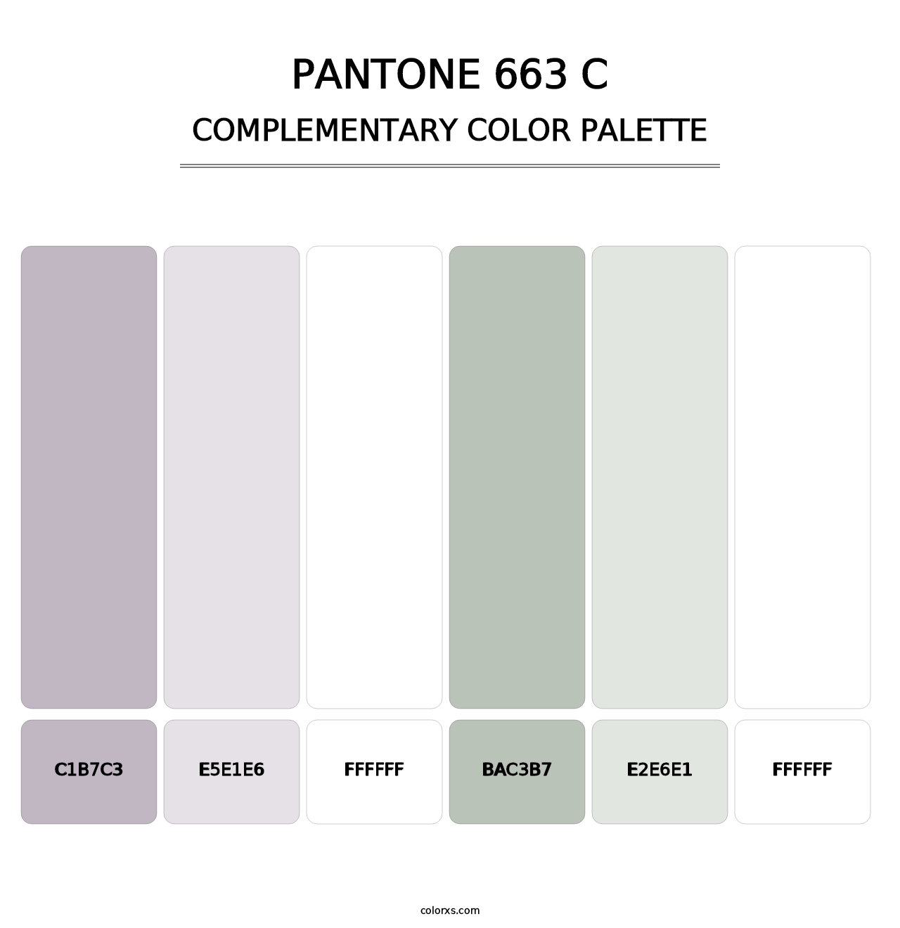 PANTONE 663 C - Complementary Color Palette