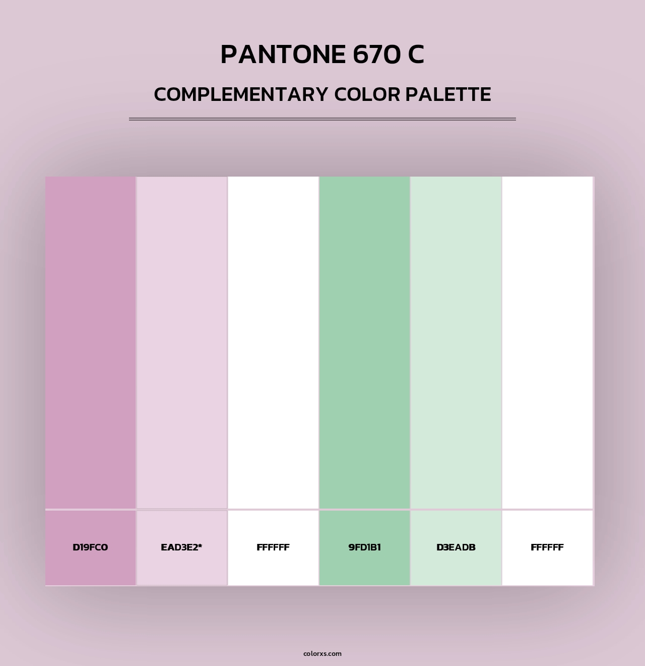 PANTONE 670 C - Complementary Color Palette