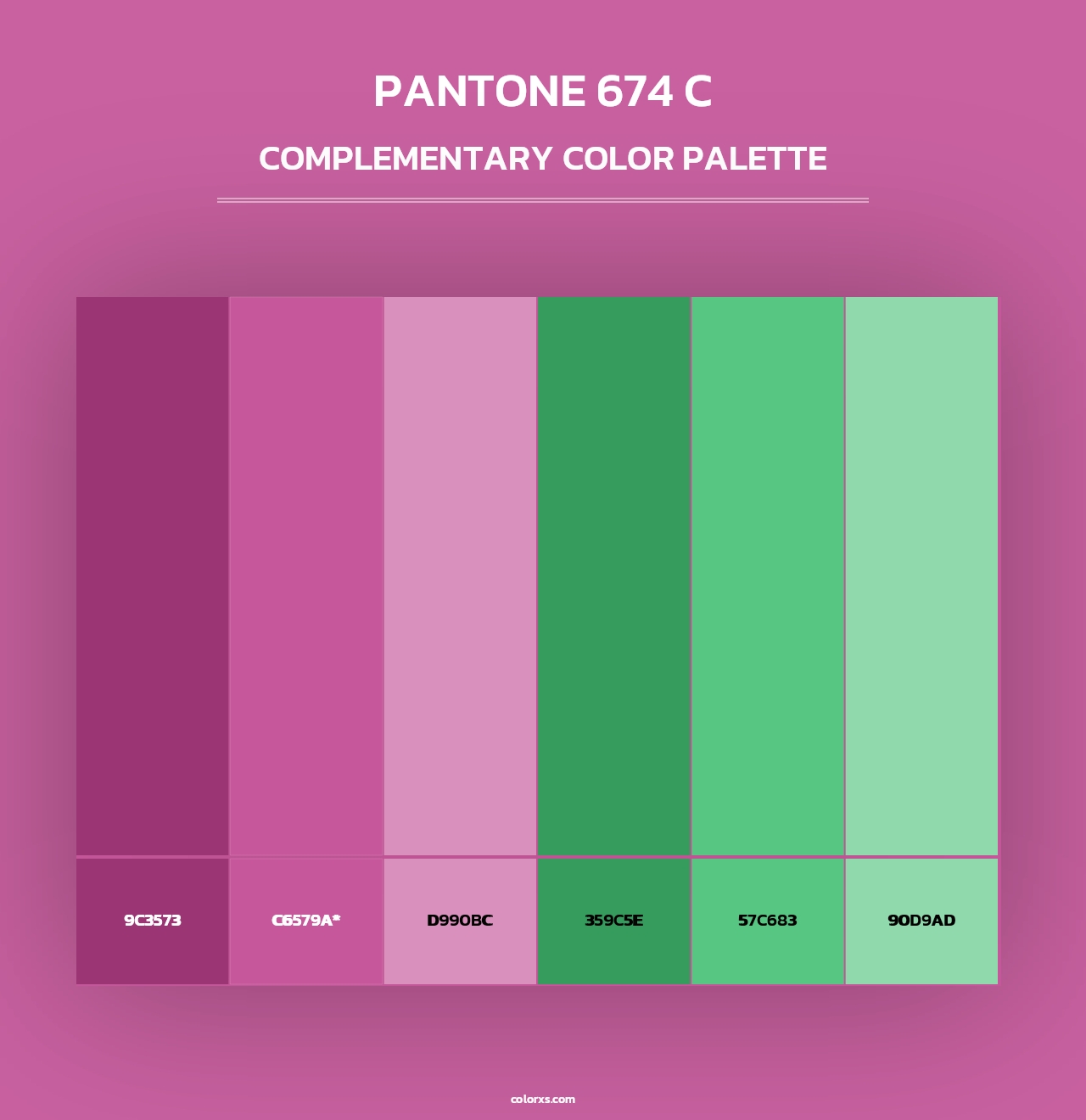 PANTONE 674 C - Complementary Color Palette
