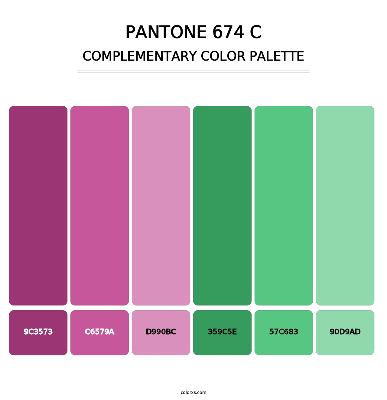 PANTONE 674 C - Complementary Color Palette