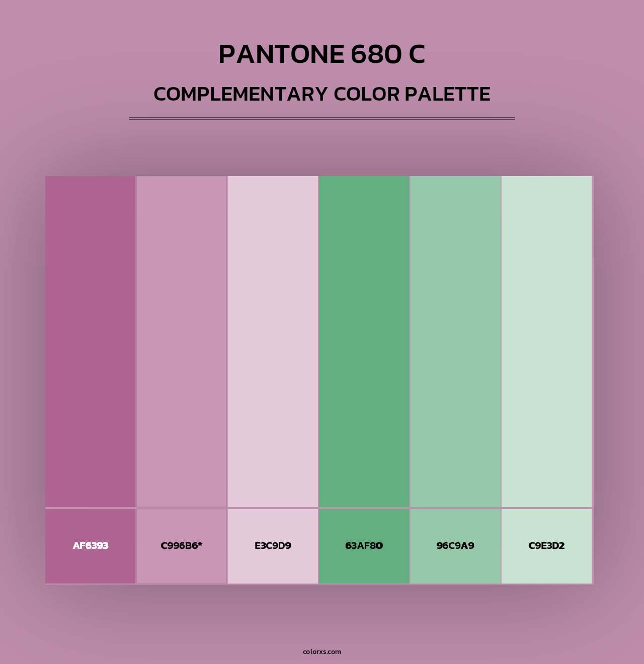 PANTONE 680 C - Complementary Color Palette