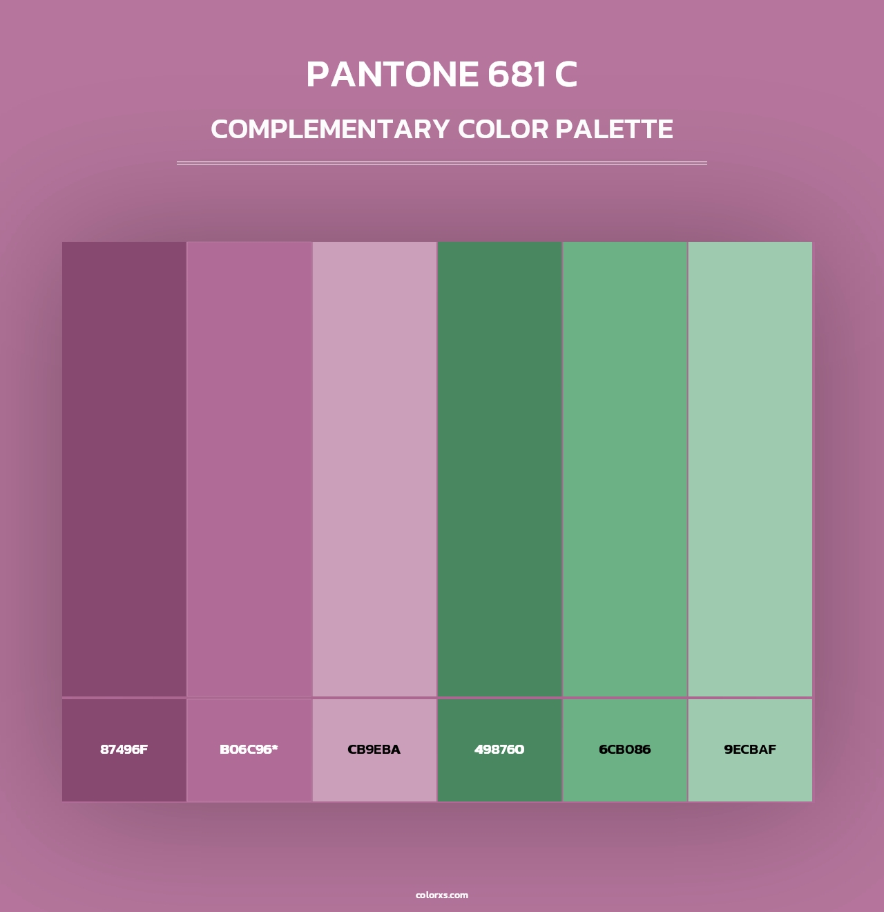 PANTONE 681 C - Complementary Color Palette