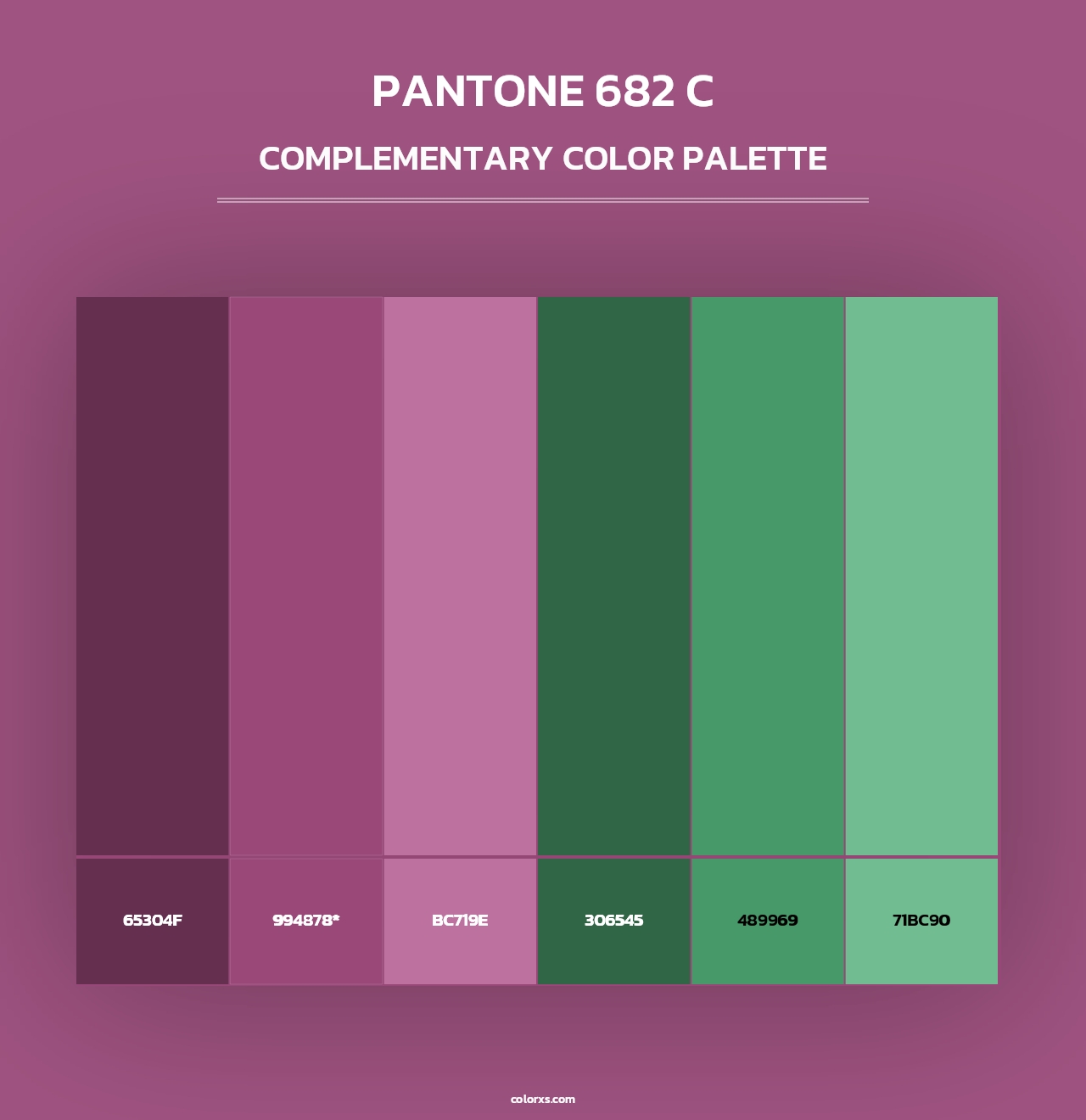 PANTONE 682 C color palettes - colorxs.com
