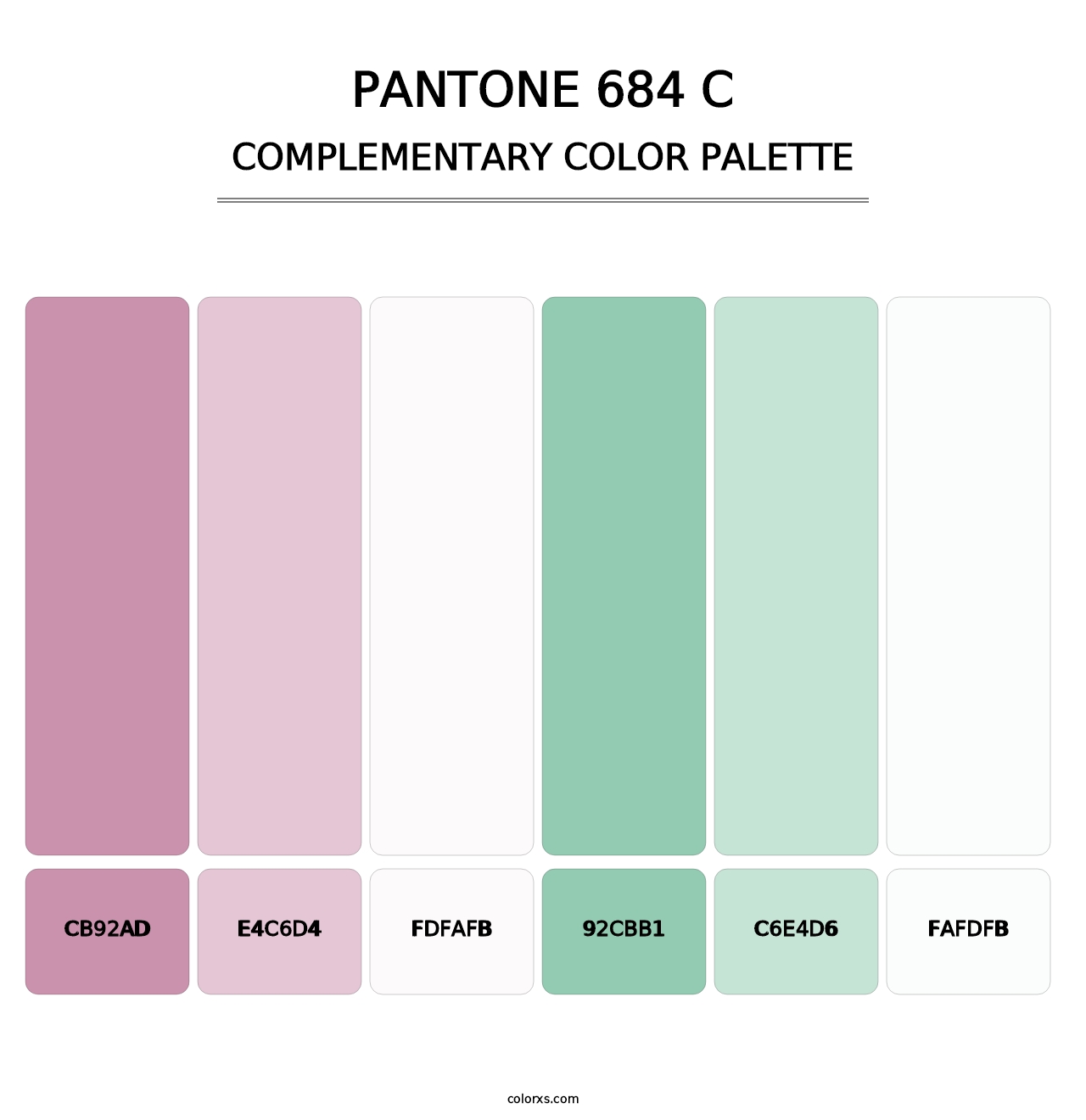 PANTONE 684 C - Complementary Color Palette