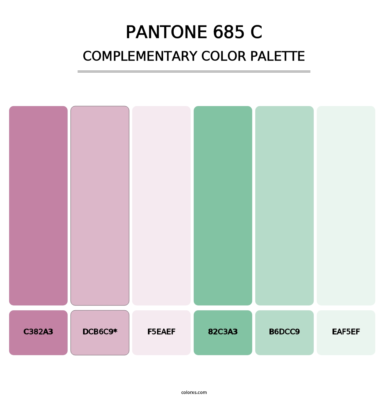 PANTONE 685 C - Complementary Color Palette