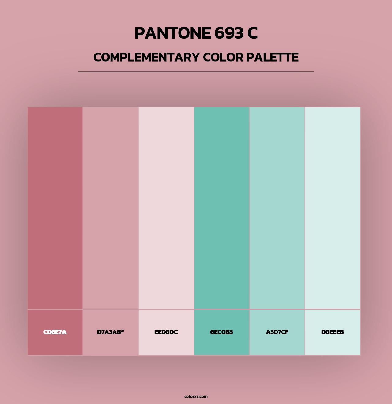 PANTONE 693 C - Complementary Color Palette