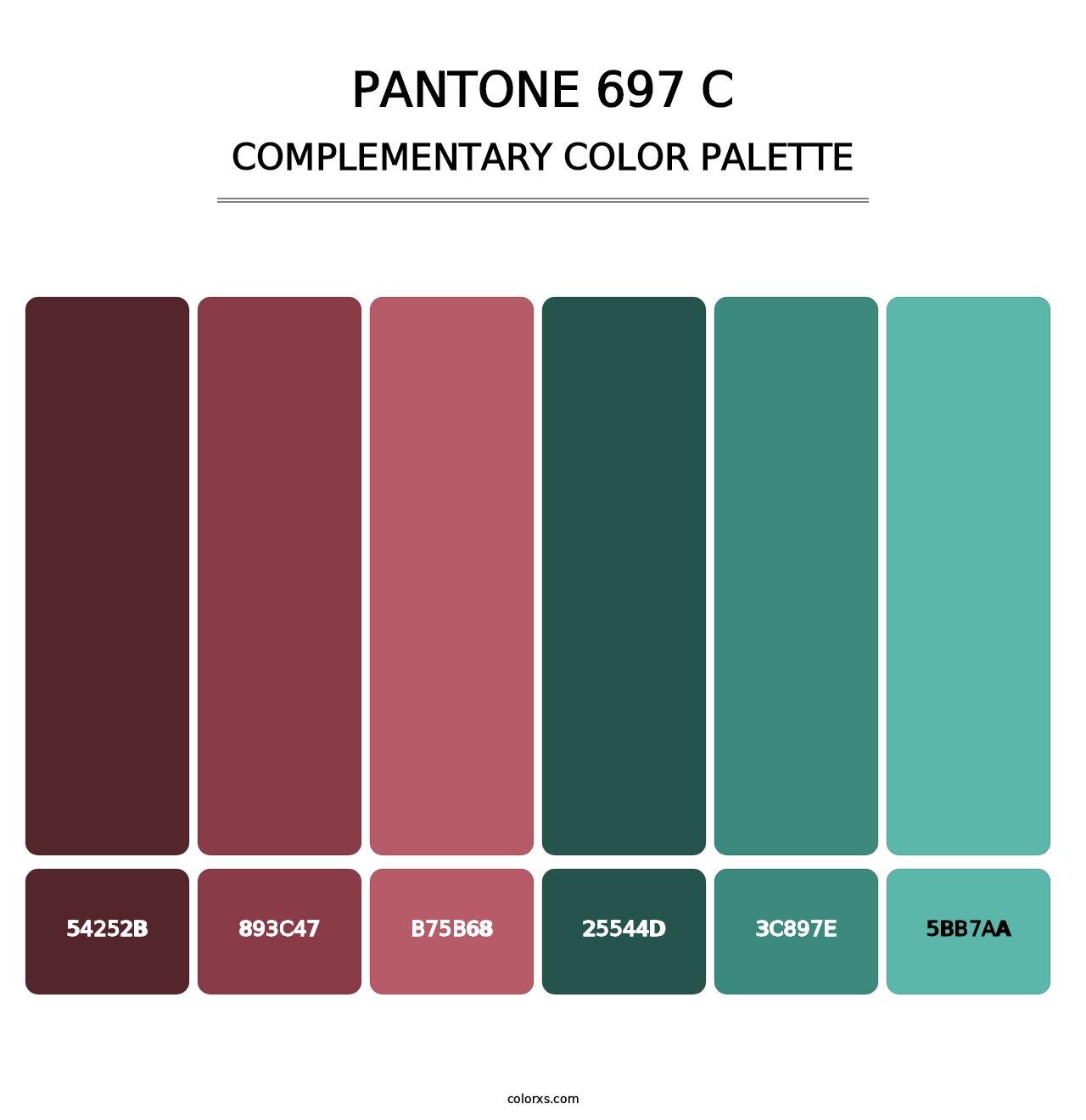 PANTONE 697 C - Complementary Color Palette