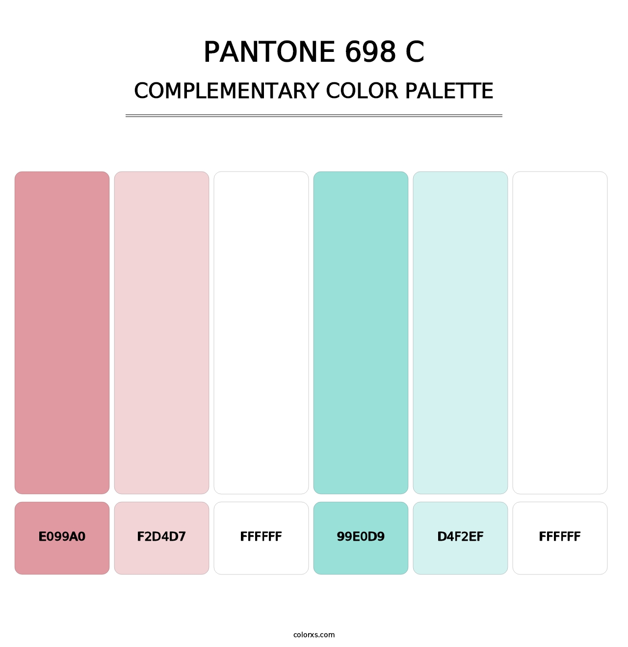 PANTONE 698 C - Complementary Color Palette