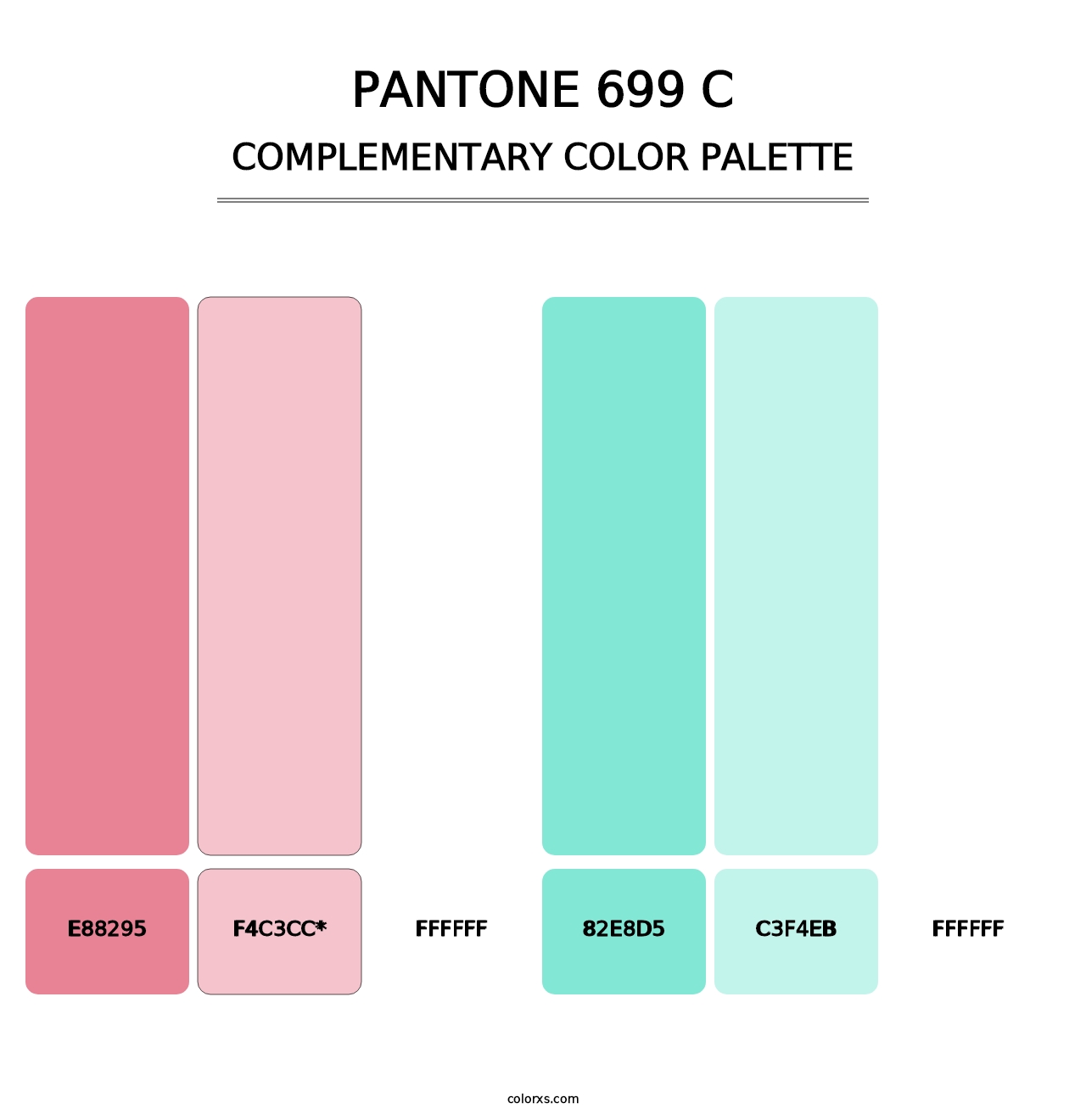 PANTONE 699 C - Complementary Color Palette