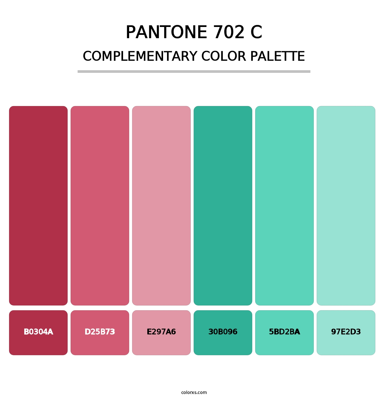 PANTONE 702 C - Complementary Color Palette