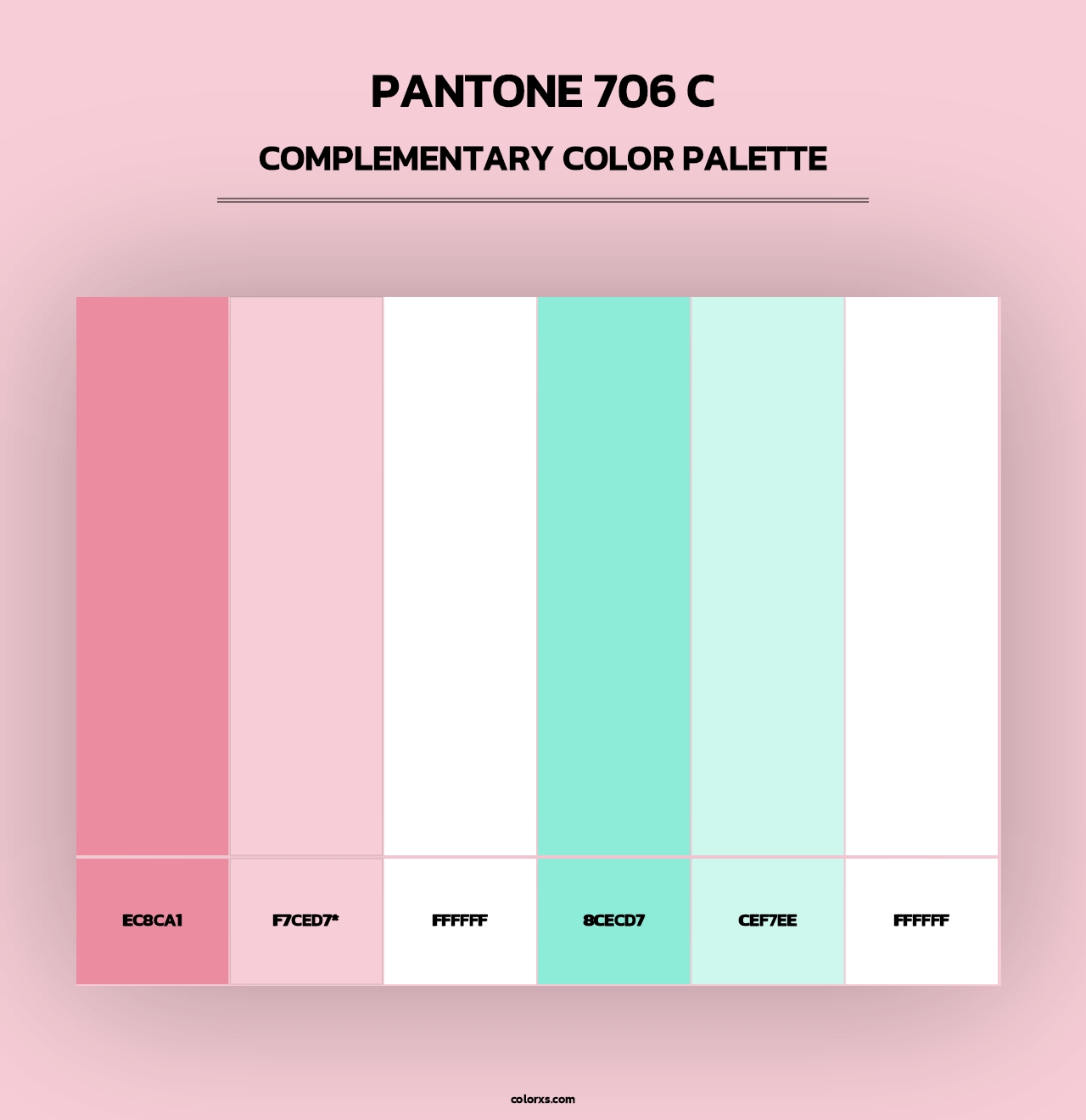 PANTONE 706 C - Complementary Color Palette