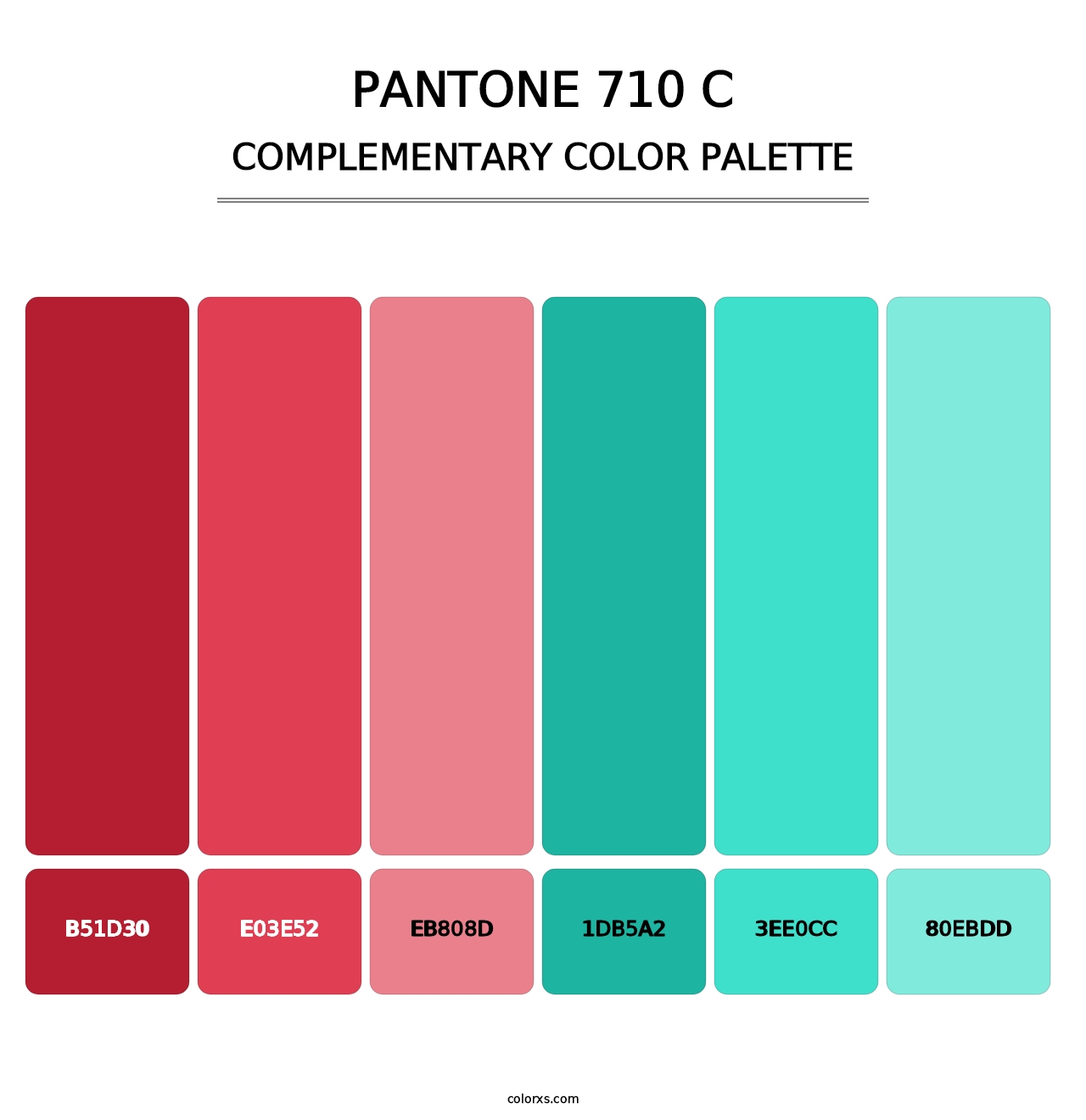 PANTONE 710 C - Complementary Color Palette