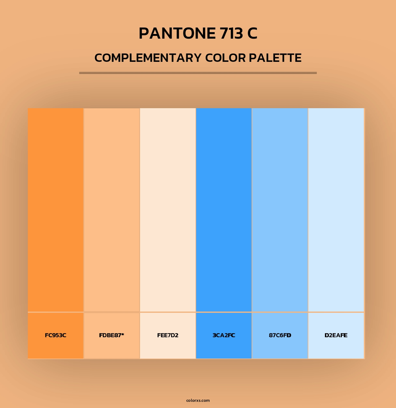 PANTONE 713 C - Complementary Color Palette