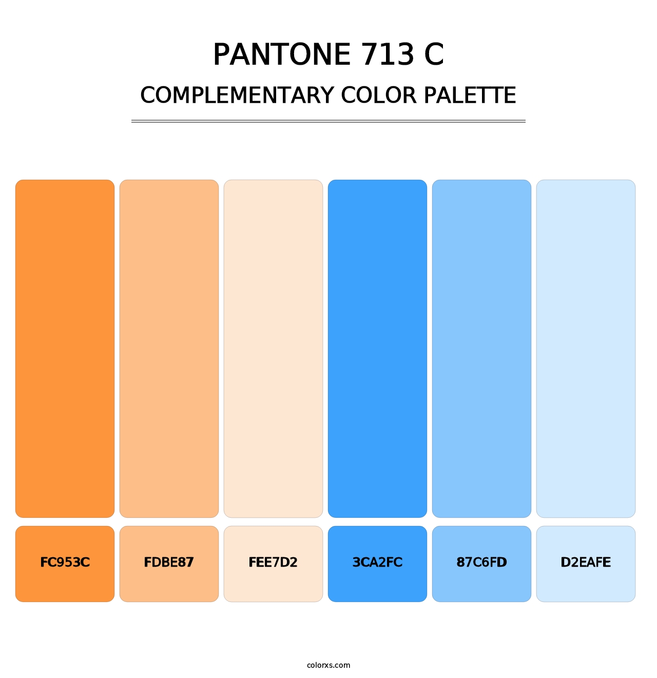 PANTONE 713 C - Complementary Color Palette