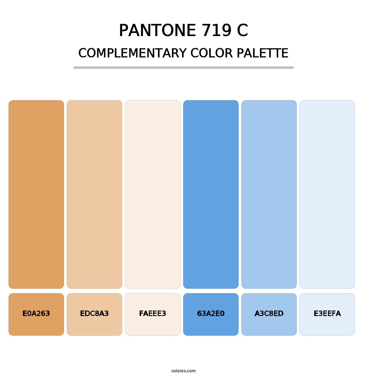 PANTONE 719 C - Complementary Color Palette