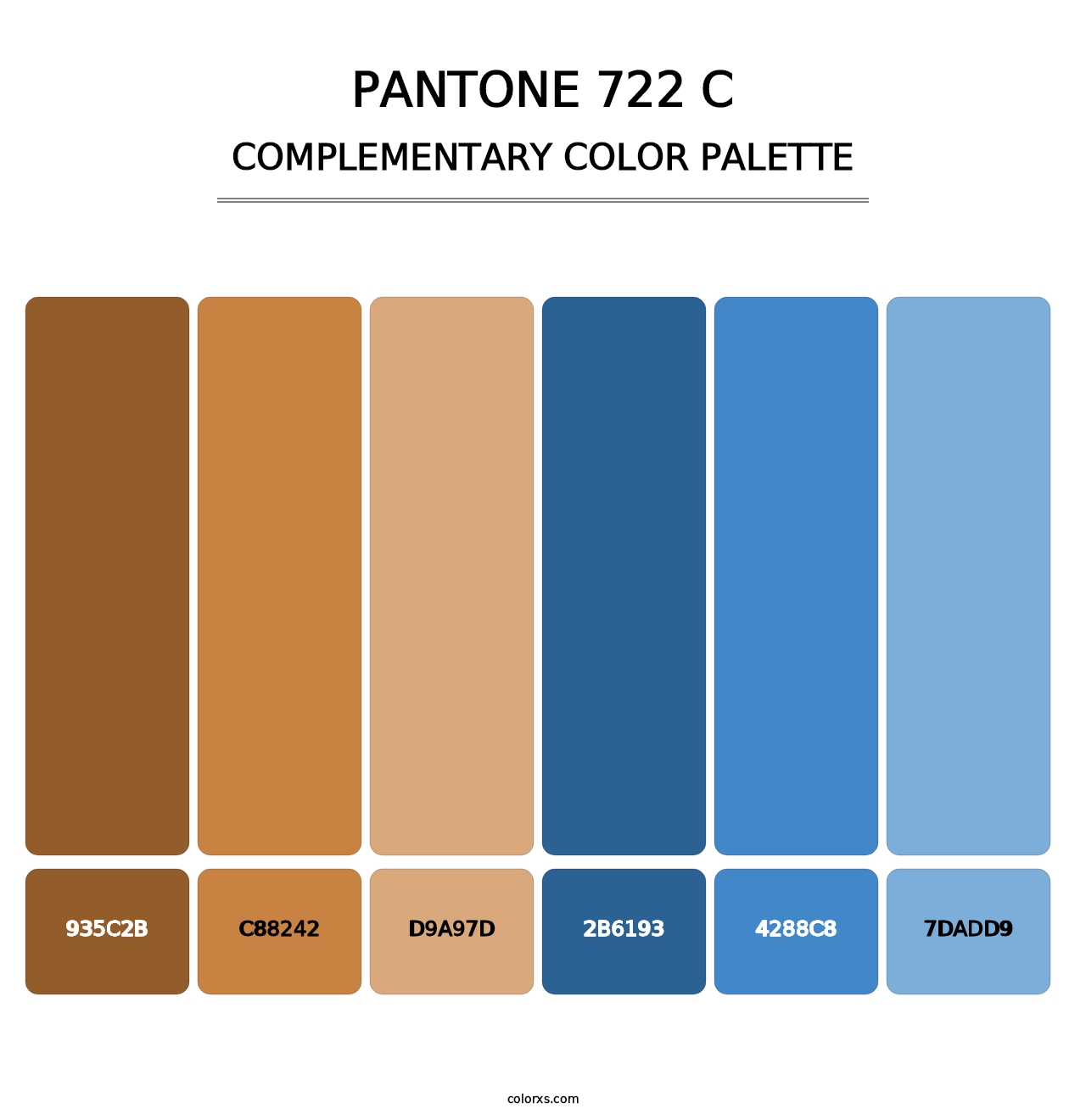PANTONE 722 C - Complementary Color Palette