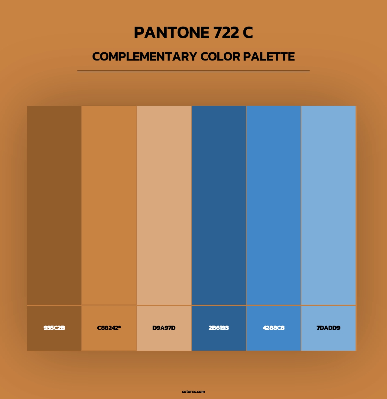 PANTONE 722 C - Complementary Color Palette