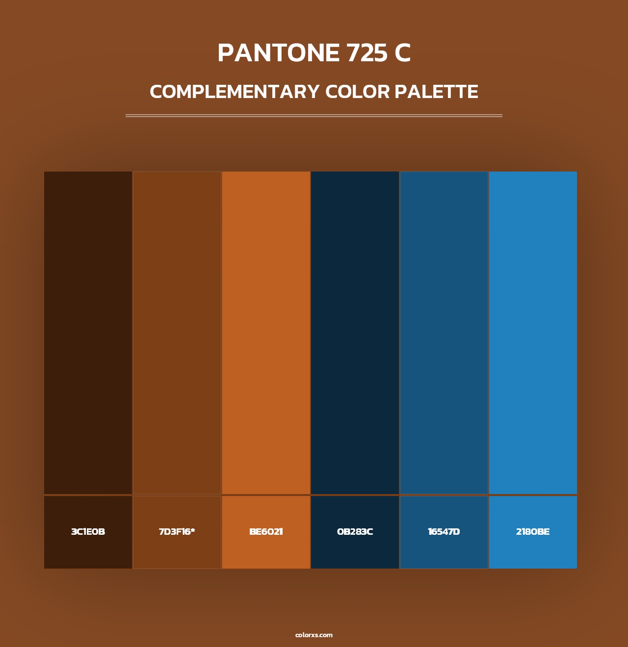 PANTONE 725 C - Complementary Color Palette
