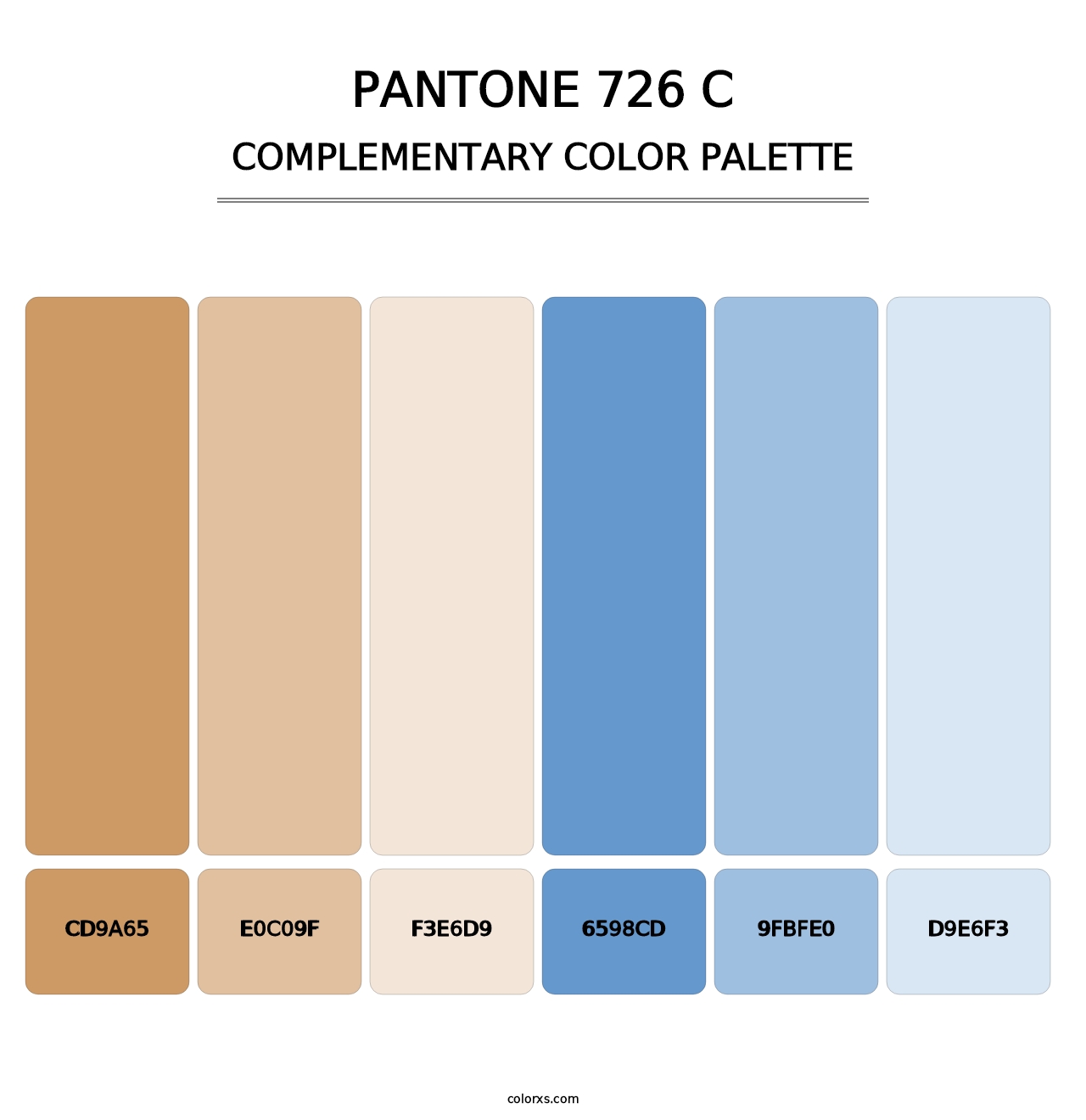 PANTONE 726 C - Complementary Color Palette