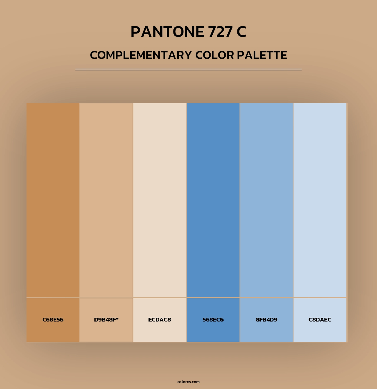 PANTONE 727 C - Complementary Color Palette