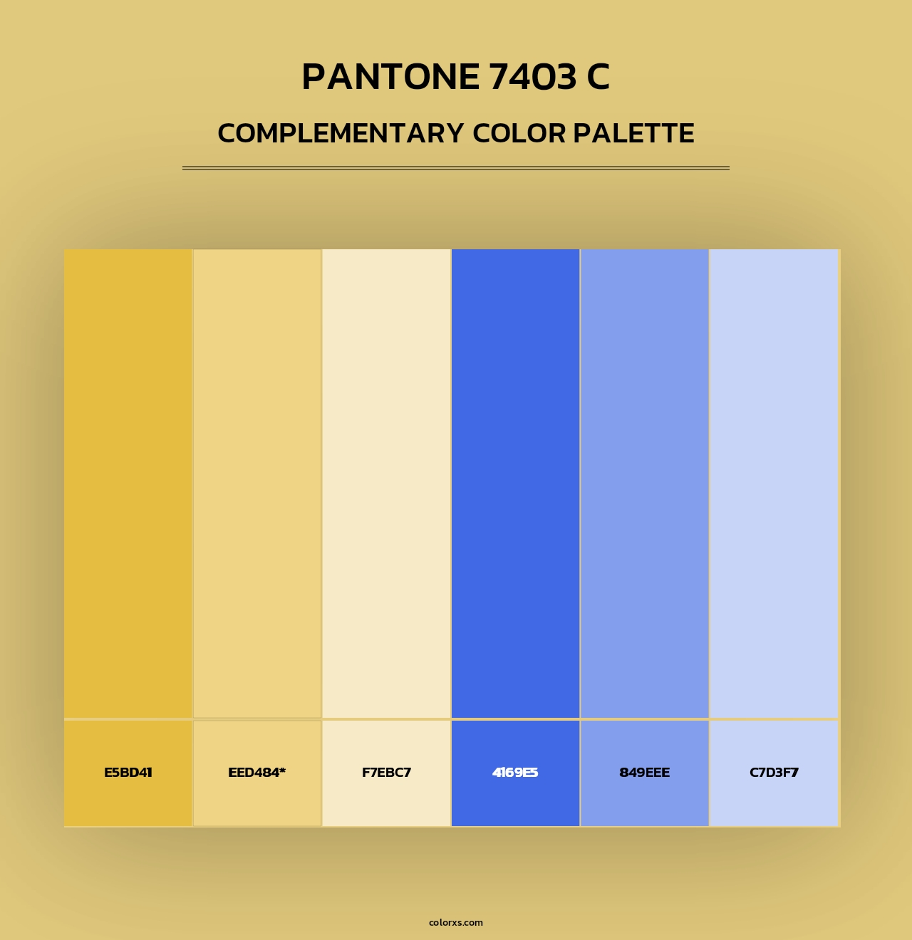 PANTONE 7403 C - Complementary Color Palette
