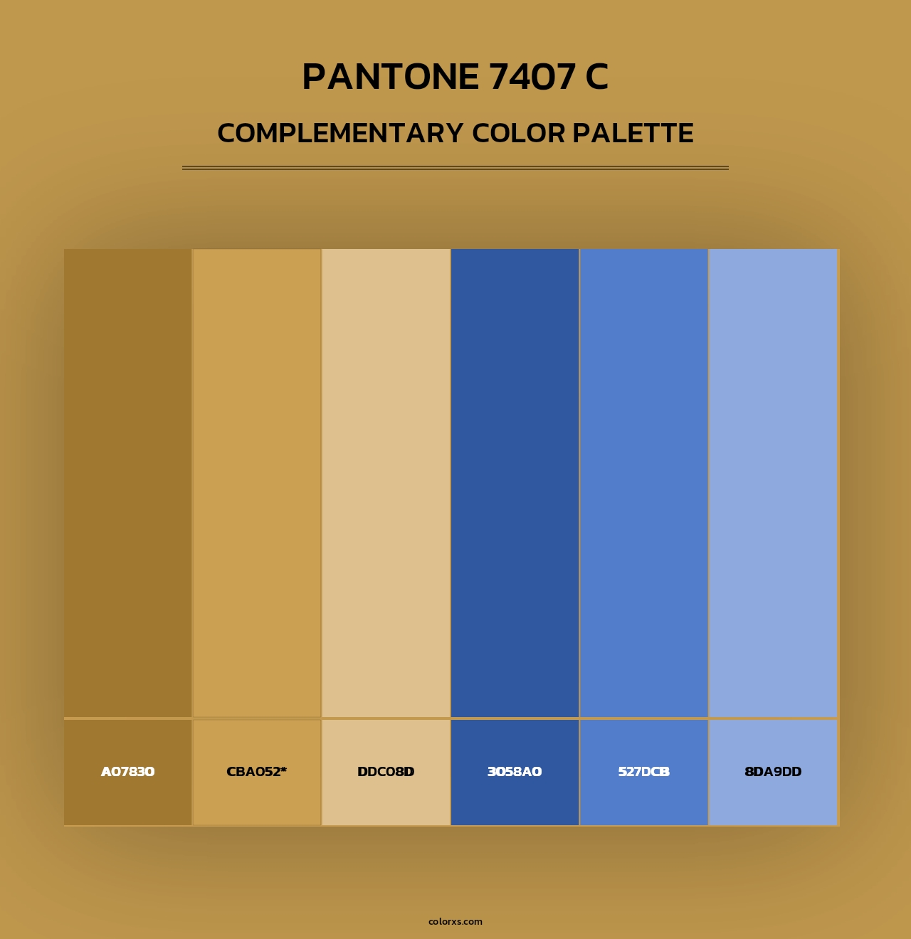 PANTONE 7407 C - Complementary Color Palette