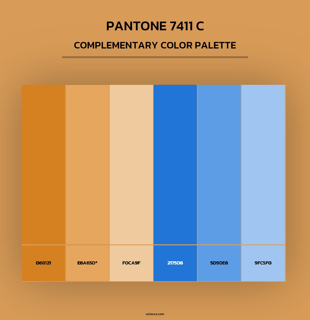 PANTONE 7411 C - Complementary Color Palette