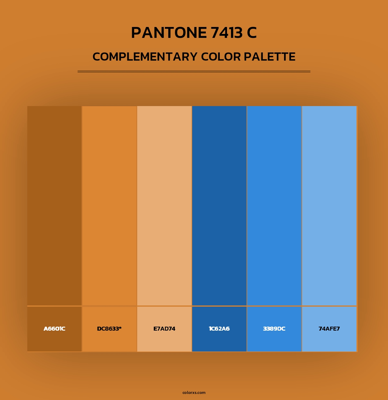 PANTONE 7413 C - Complementary Color Palette