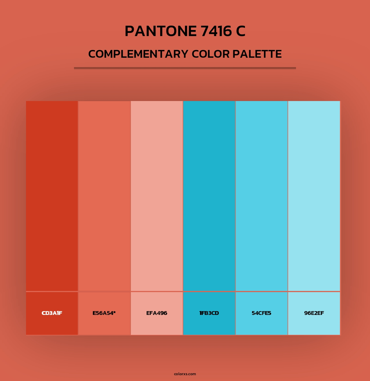PANTONE 7416 C - Complementary Color Palette