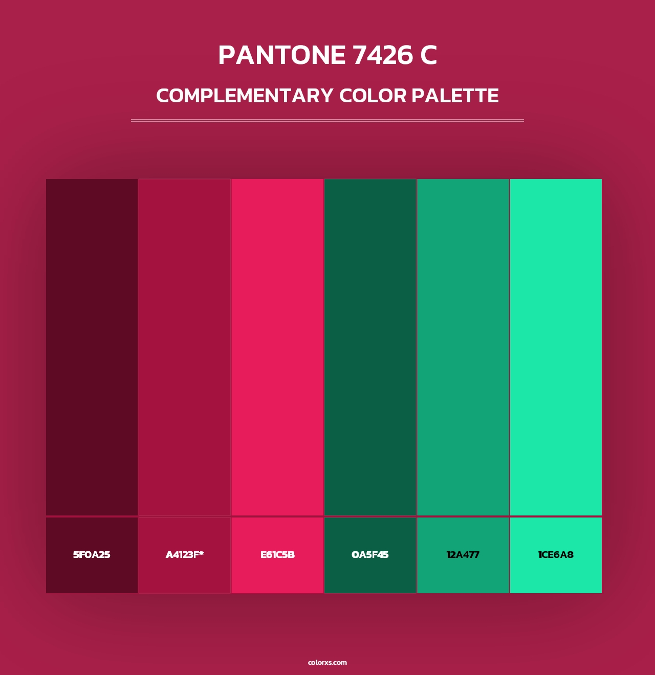 PANTONE 7426 C - Complementary Color Palette