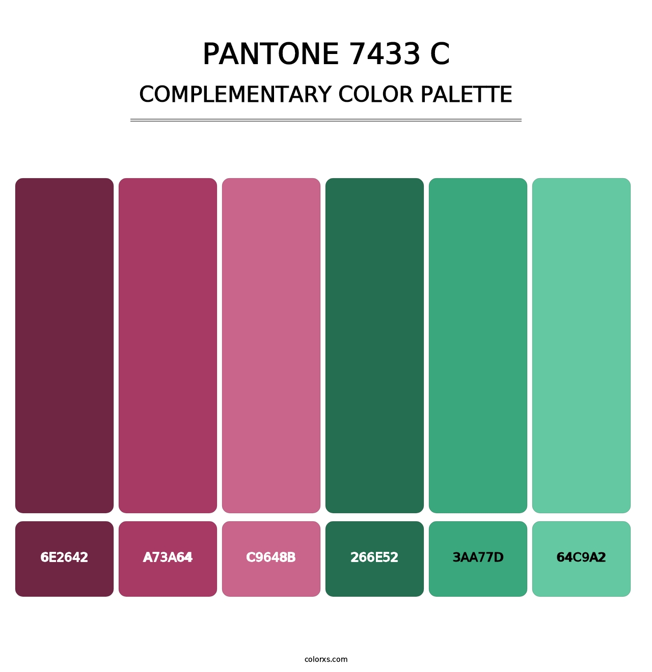 PANTONE 7433 C - Complementary Color Palette