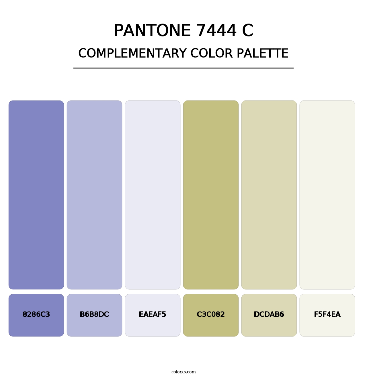 PANTONE 7444 C - Complementary Color Palette