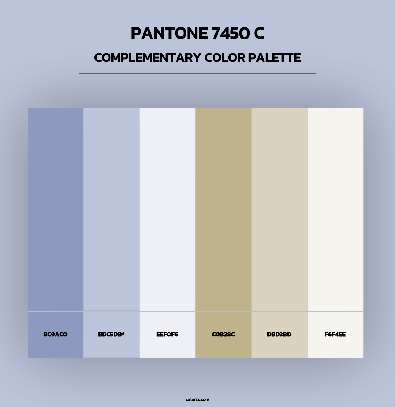 PANTONE 7450 C - Complementary Color Palette
