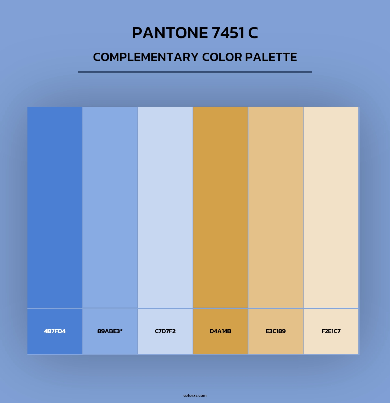PANTONE 7451 C - Complementary Color Palette