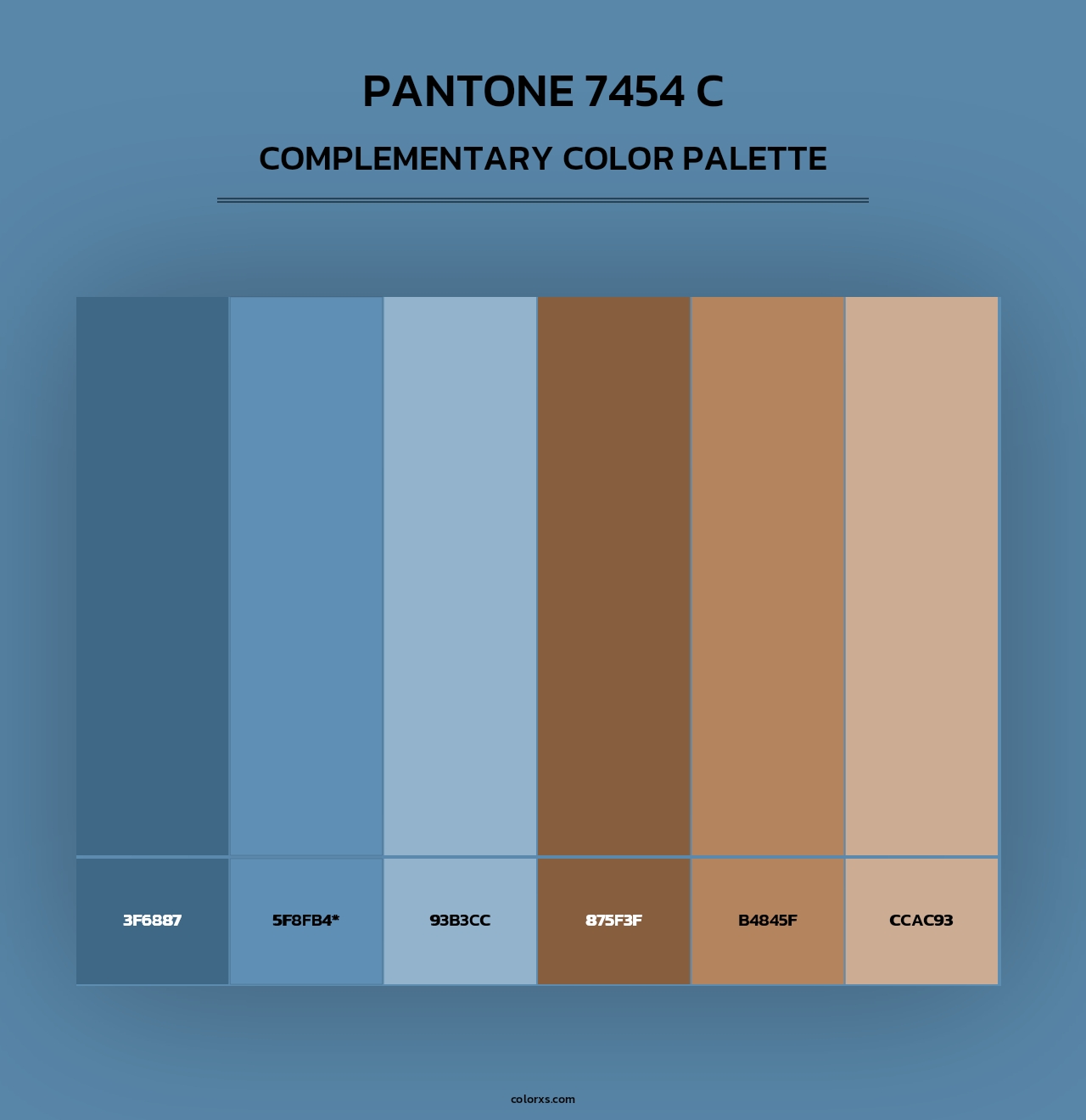 PANTONE 7454 C - Complementary Color Palette