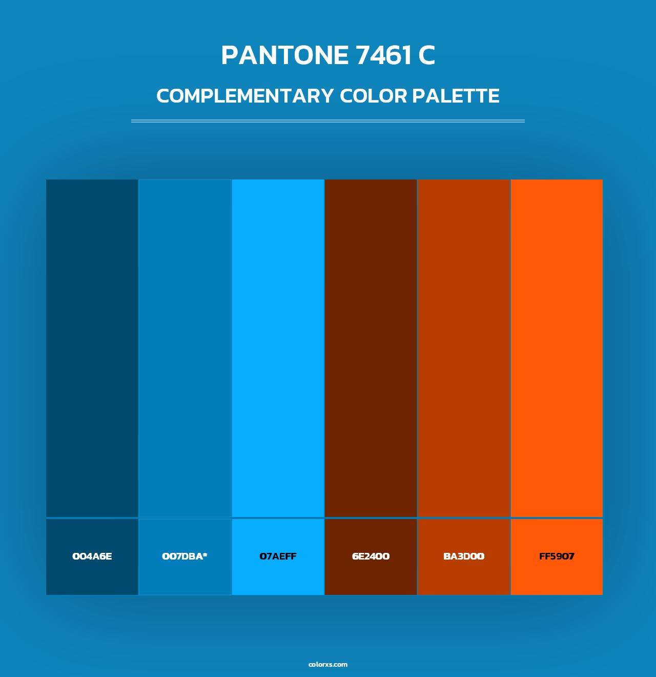 PANTONE 7461 C - Complementary Color Palette