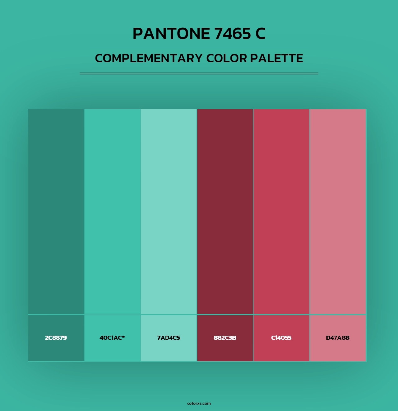 PANTONE 7465 C - Complementary Color Palette