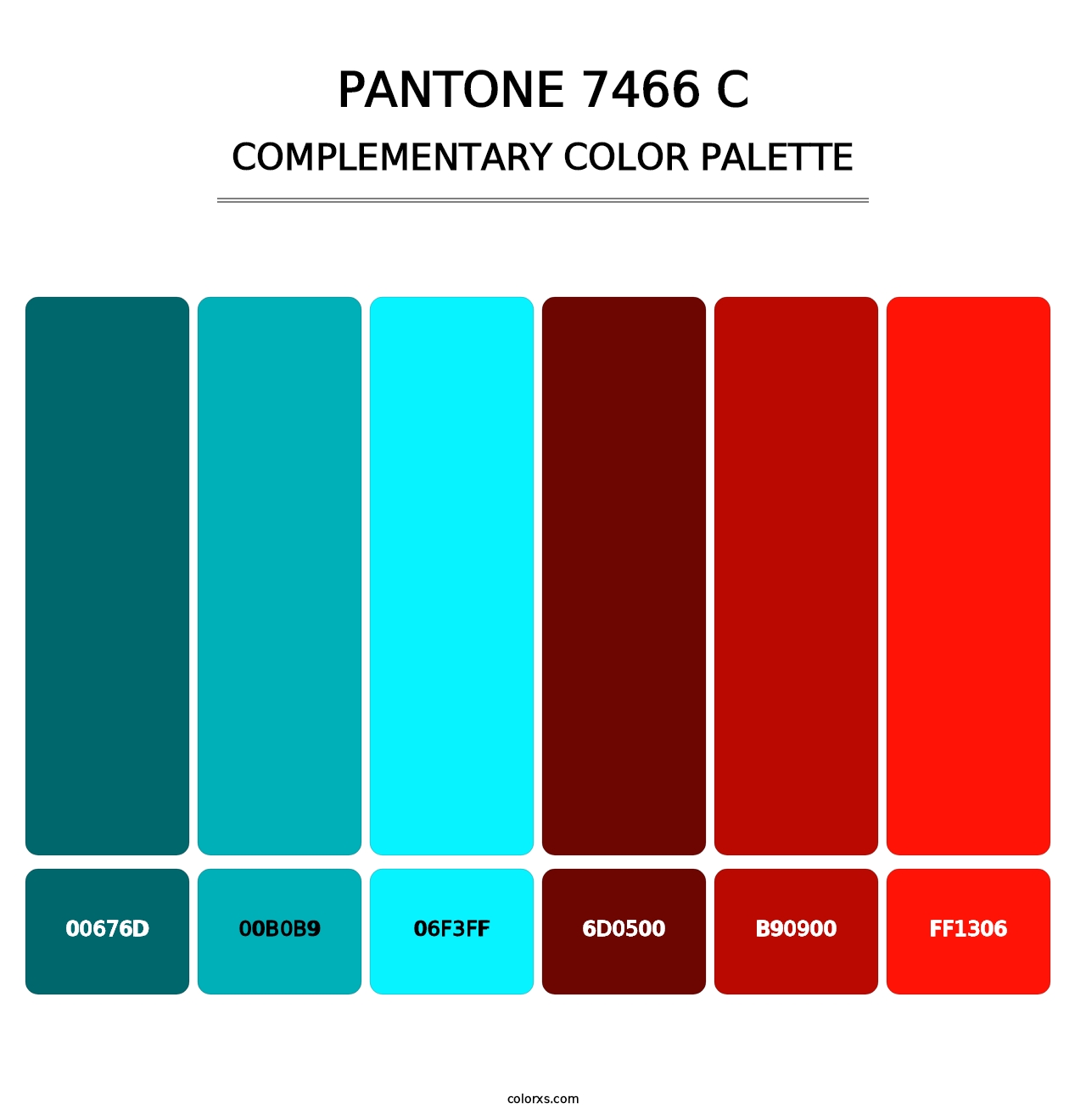 PANTONE 7466 C - Complementary Color Palette